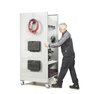 Treston Tower storage and workstation unit with castors and accessories